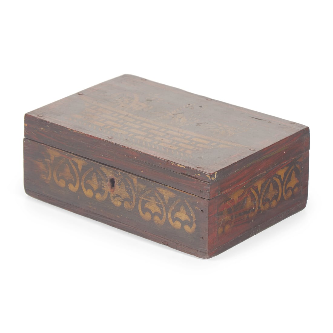 A Classical Stencil-Decorated and Faux-Grained Box (1 of 5)