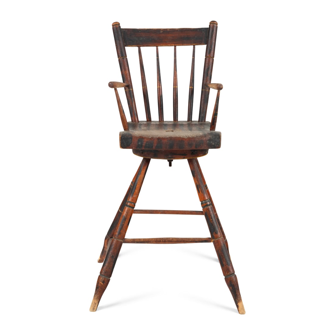 A Faux-Grained Windsor Swivel High Chair (1 of 5)