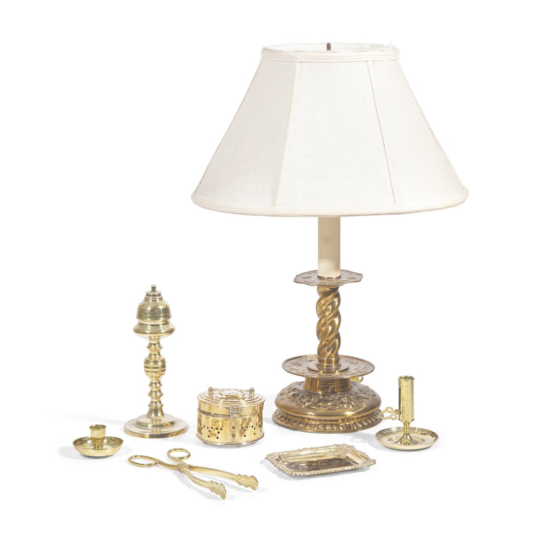 An Assorted Group of Brass Table Items (1 of 4)