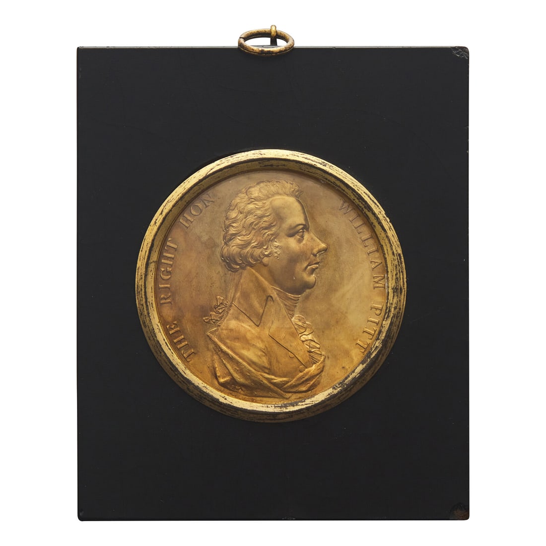 English School 18th / 19th Century, A Brass Medallion of William Pitt the Younger (English, (1 of 3)