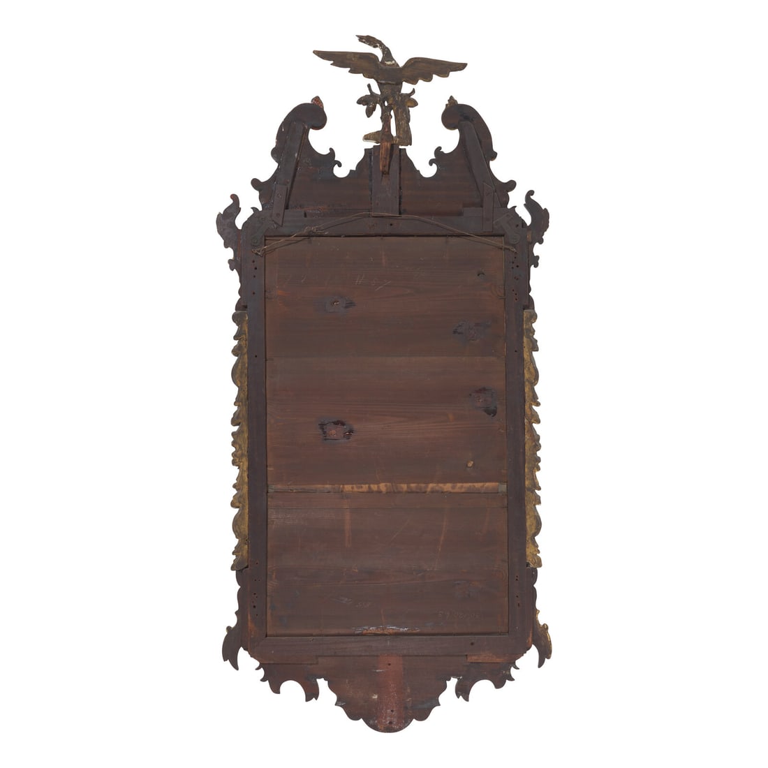 A George III Carved and Parcel-Gilt Mahogany Mirror - 2
