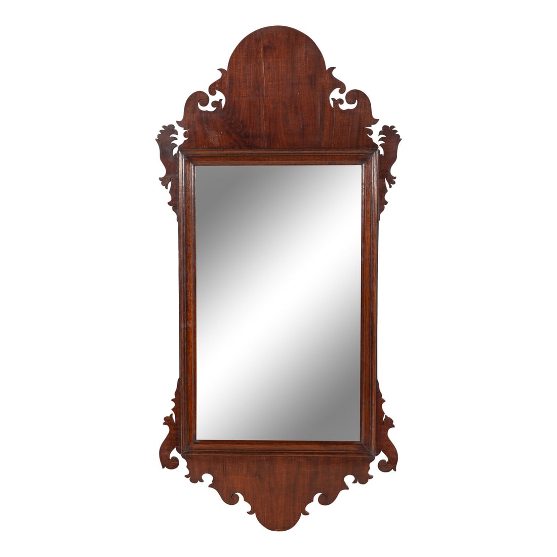 A Chippendale Carved Mahogany Looking Glass (1 of 2)