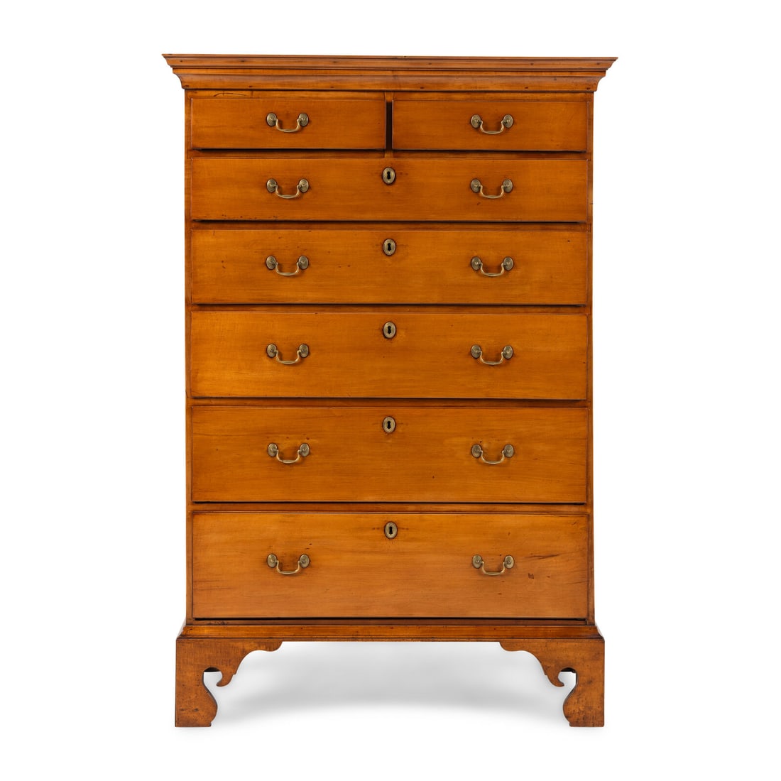 A Chippendale Maple Tall Chest of Drawers (1 of 4)