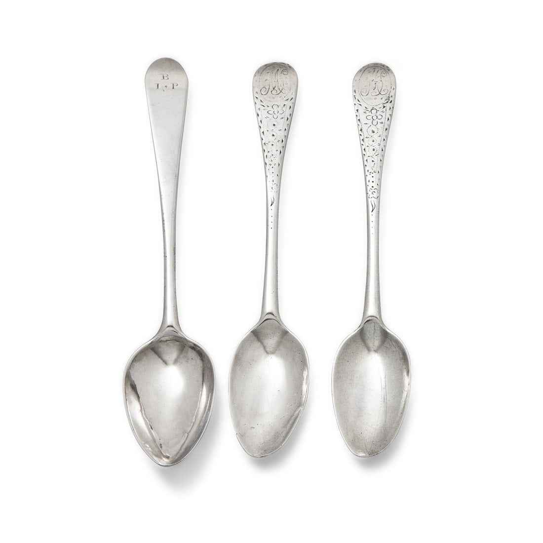 A Group of Three Coin Silver Tea and Coffee Spoons (1 of 3)