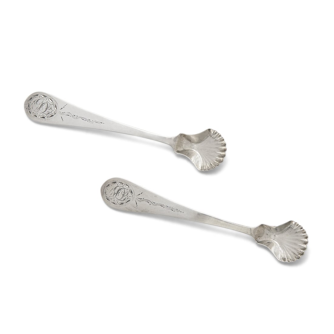 A Pair of Federal Coin Silver Salt Spoons (1 of 3)