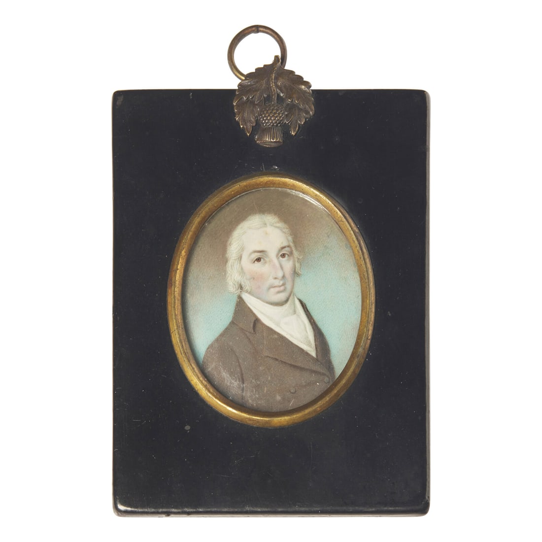 English School 18th / 19th Century, A Portrait Miniature of a Gentleman (1 of 2)