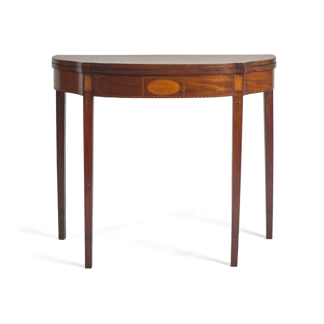 A Federal Inlaid Mahogany Card Table (1 of 4)