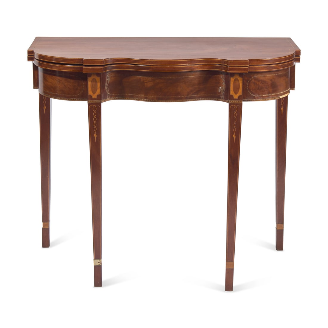 A Federal Inlaid Mahogany Card Table (1 of 3)