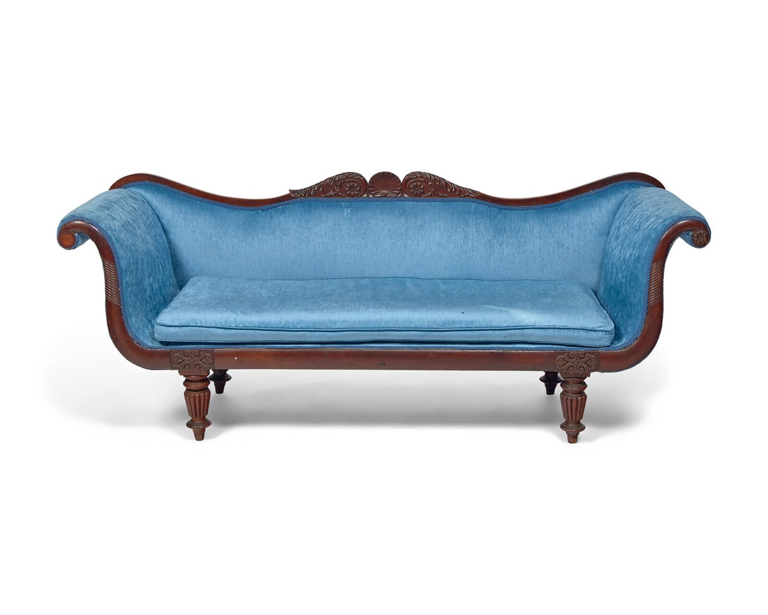 An Anglo-Indian Classical Mahogany Sofa (1 of 4)