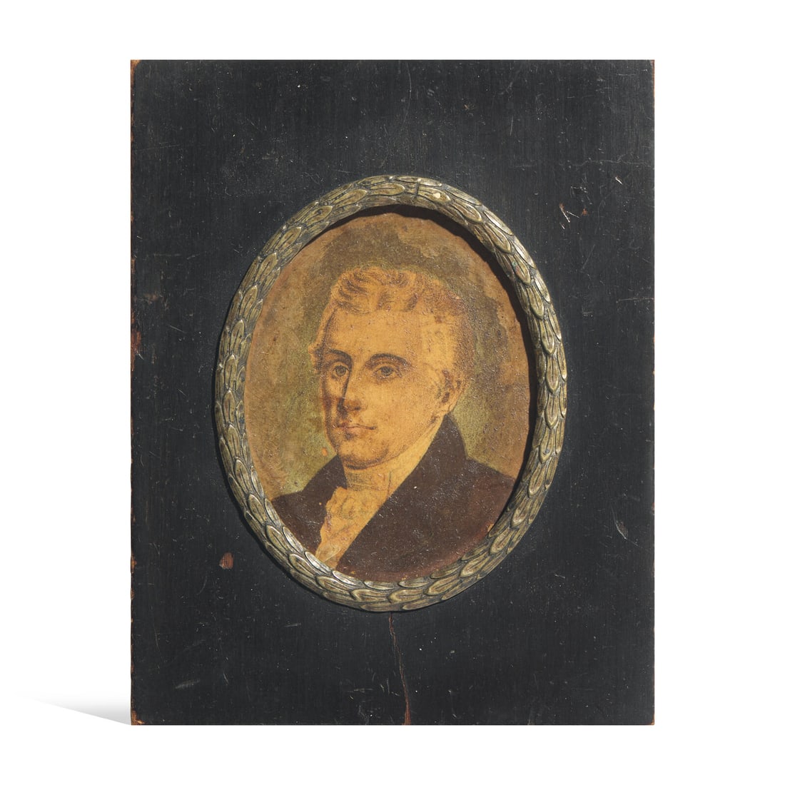 John Sartain (1808-1897), A Mezzotint Portrait Miniature of Thomas Jefferson (1 of 2)
