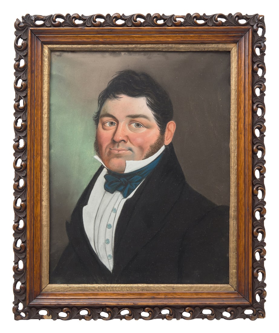 Continental School 19th Century, A Portrait of a Gentleman: Continental School 19th Century, A Portrait of a Gentleman pastel on paper, framed. 12 3/4 x 9 3/4 inches (sight), 16 3/4 x 13 3/4 inches (frame), This lot is located in Philadelphia. Provenance: Coll