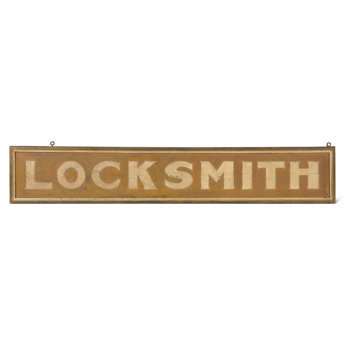 A Painted Wood "Locksmith" Trade Sign
