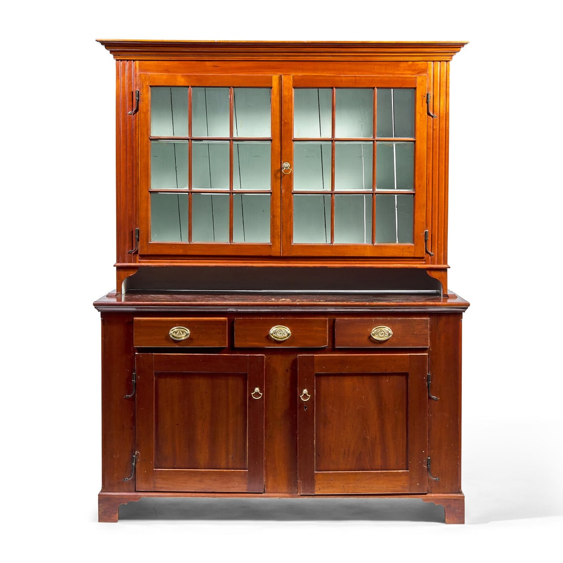 A Chippendale Cherry Step-Back Cupboard (1 of 3)