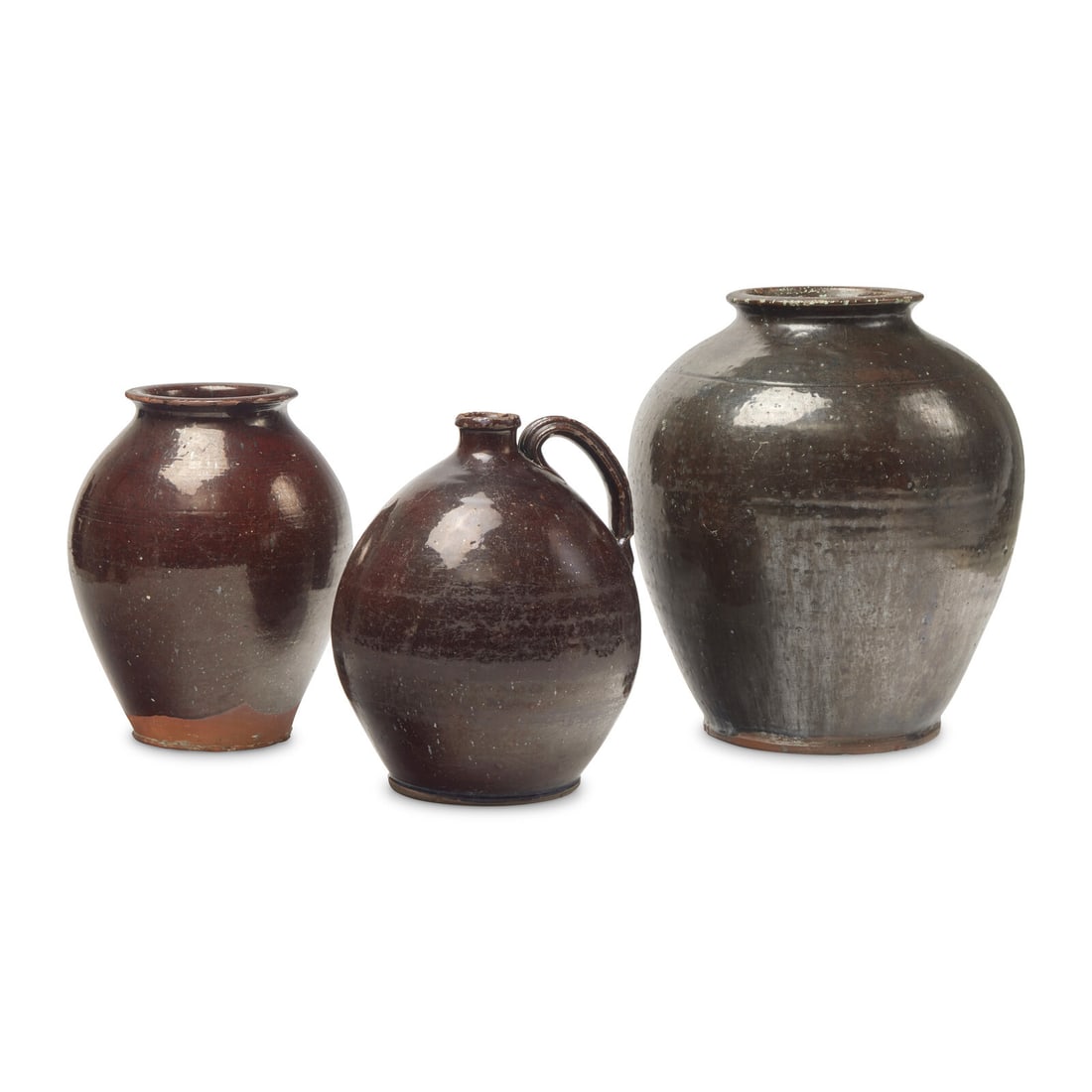 Three Glazed Redware Items (1 of 2)