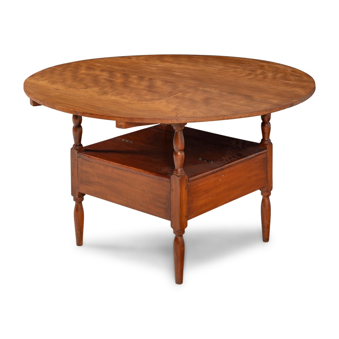 A Federal Cherrywood Hutch Table (1 of 5)