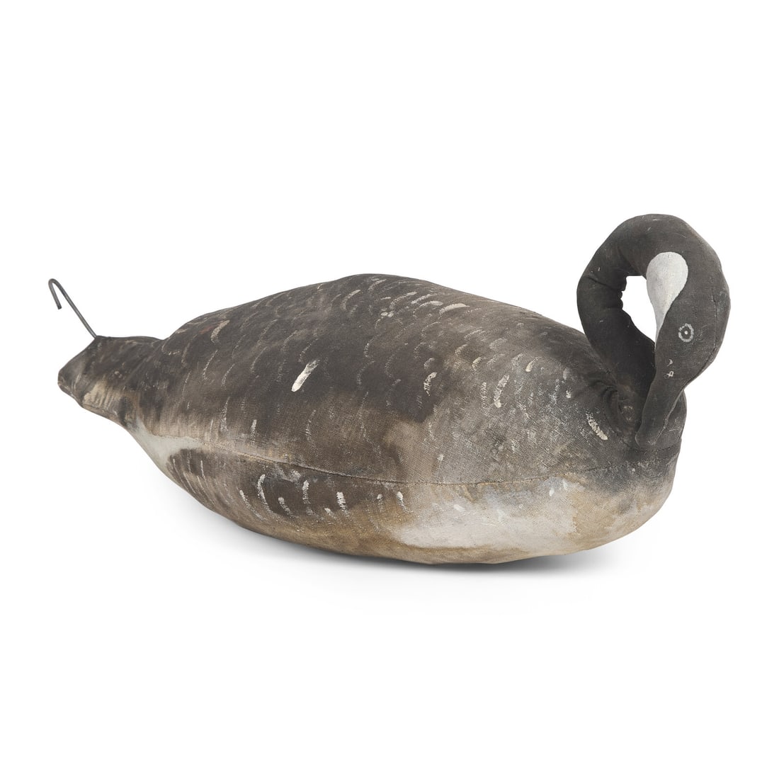 A Painted and Stuffed Canvas Canada Goose Decoy (1 of 3)