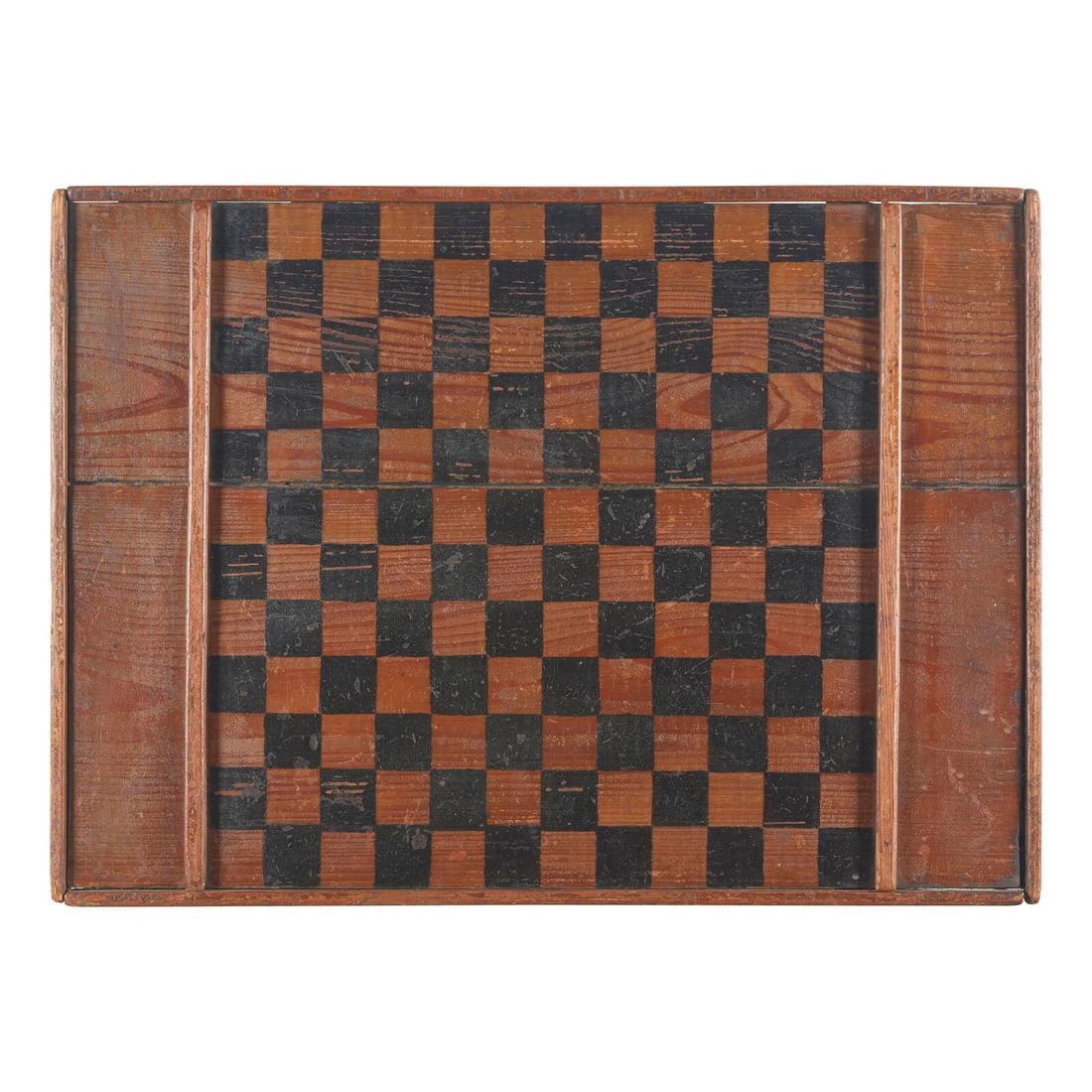 A Painted Wood Game Board: A Painted Wood Game Board Late 19th Century 18 1/2 x 25 3/4 inches. Estate of Vincent M. McGrath, Marblehead, MA This lot is located in Philadelphia. Provenance: Vincent "Vinny" McGrath possessed a di