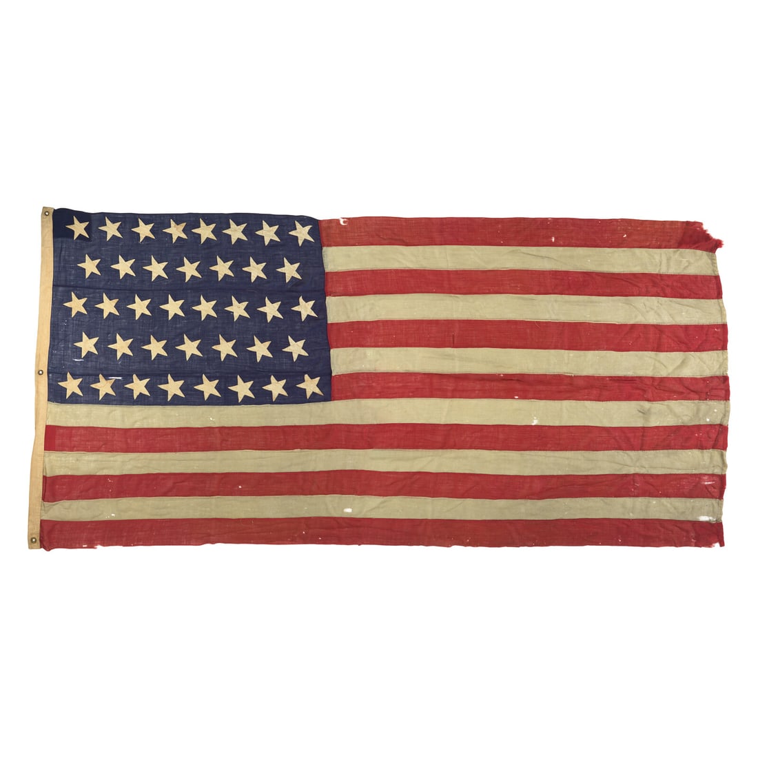 A 38-Star Hand-Sewn American Flag Commemorating Colorado Statehood (1 of 2)