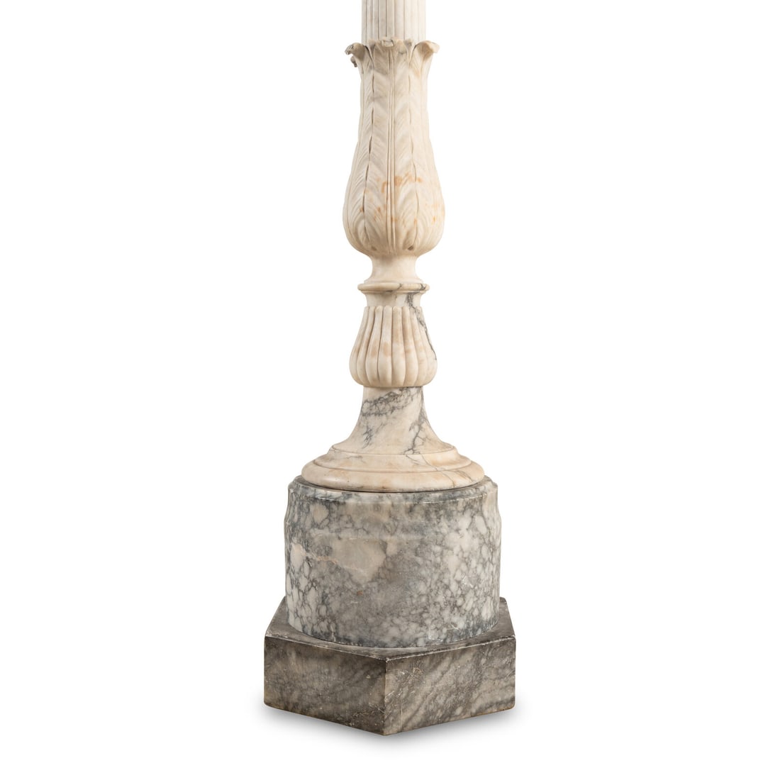 A Marble and Alabaster Torchère - 2