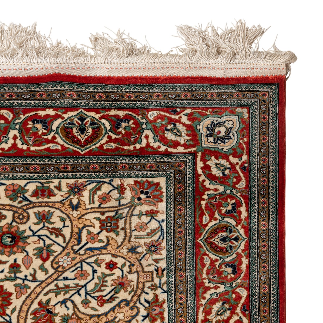 A Persian Silk Rug - 3