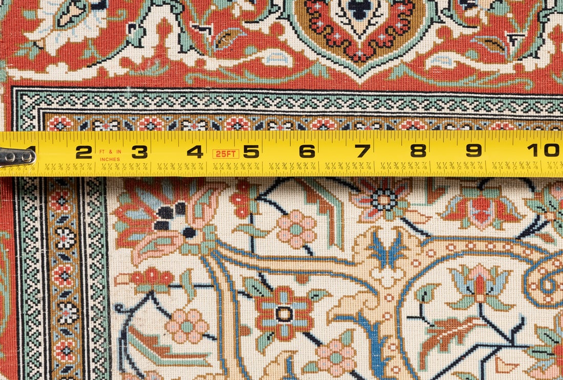 A Persian Silk Rug - 4