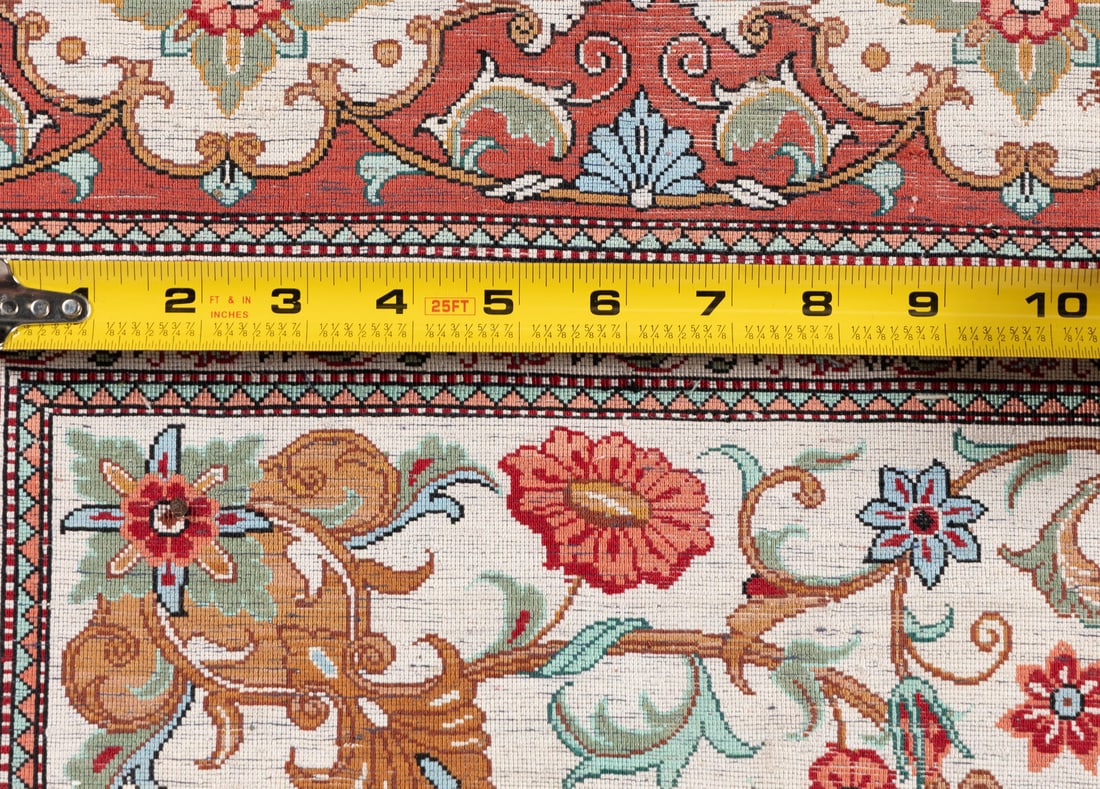A Persian Silk Rug - 4