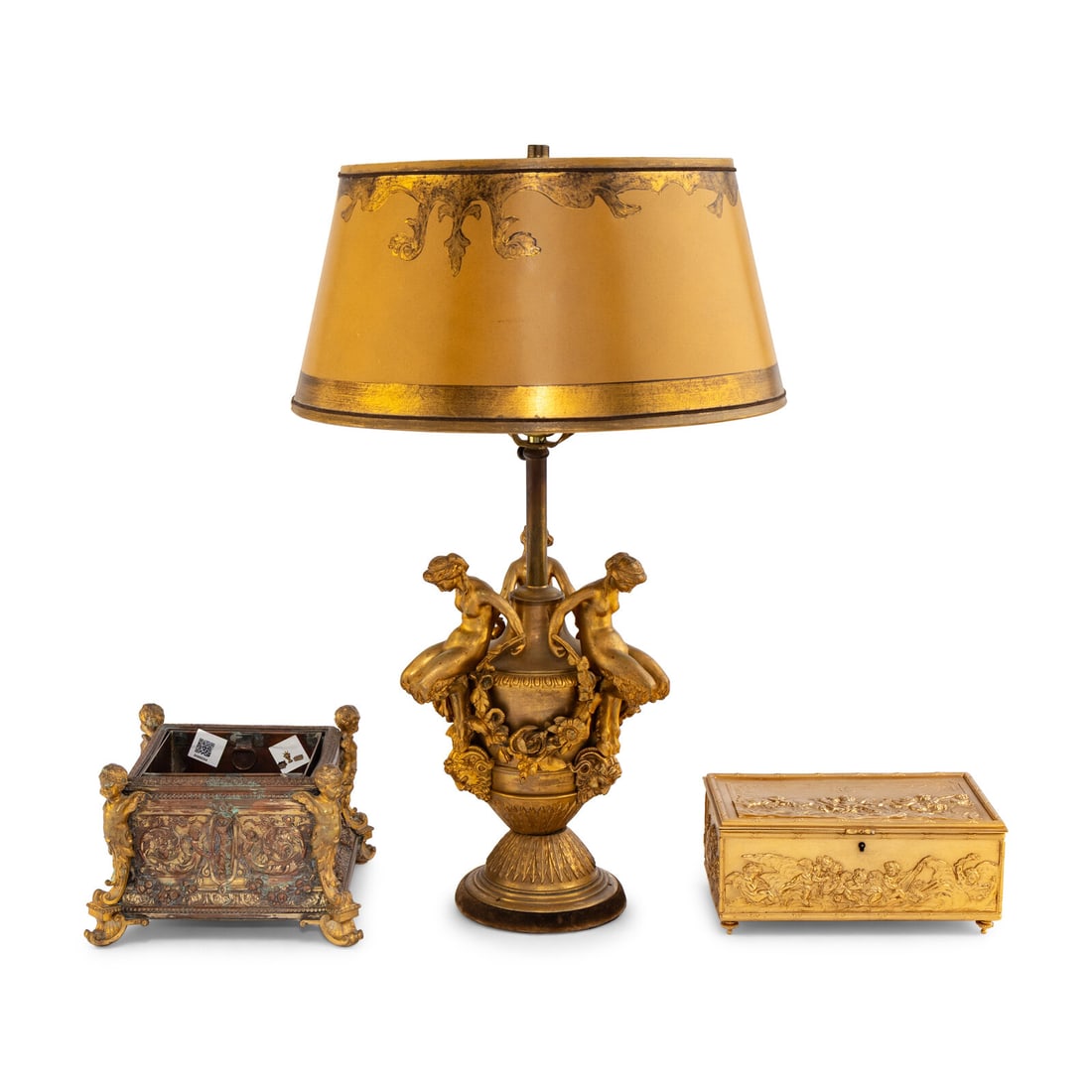 A Group of French Gilt Bronze Table Ornaments (1 of 2)
