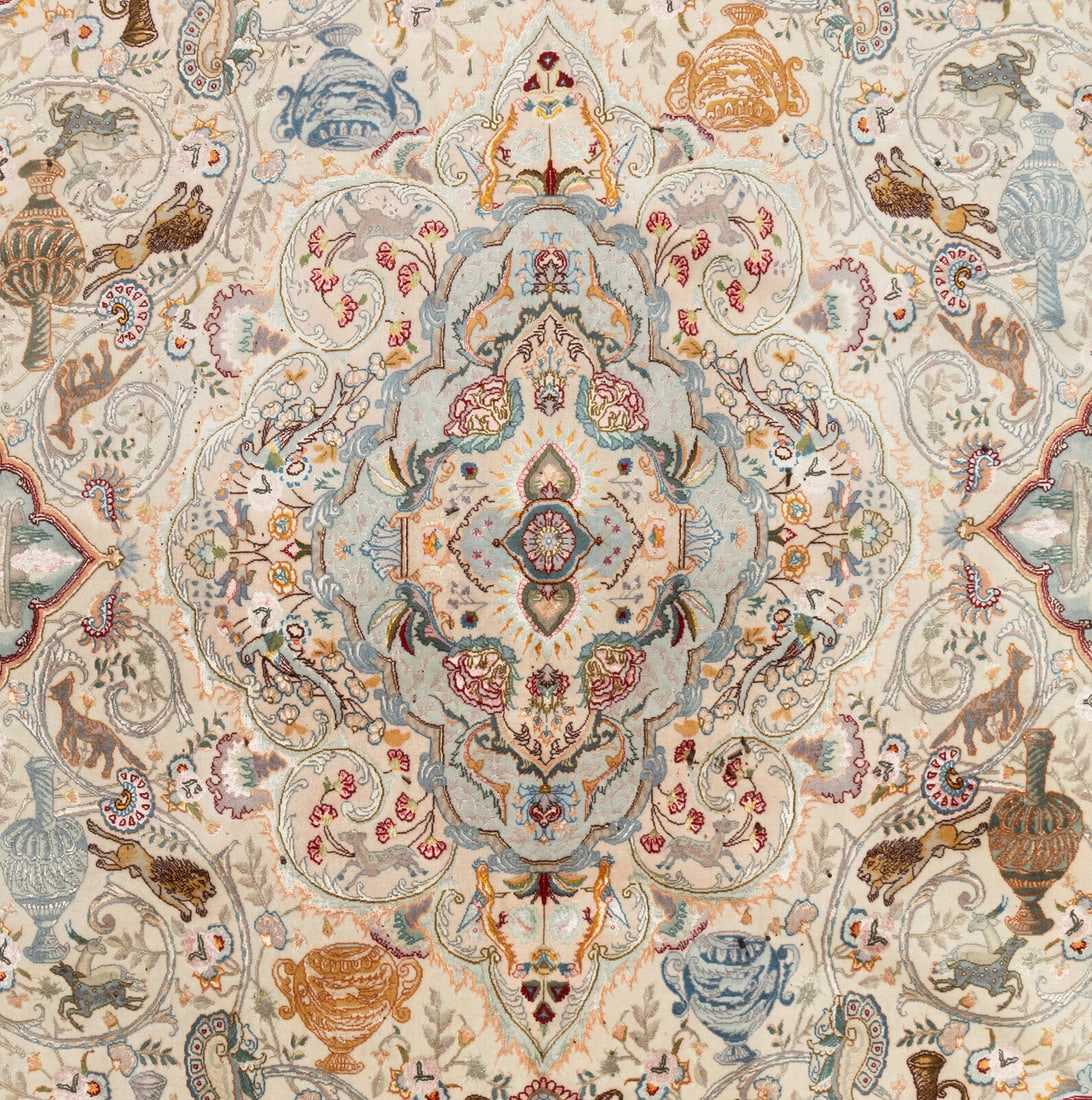 A Tabriz Pictorial Rug - 2