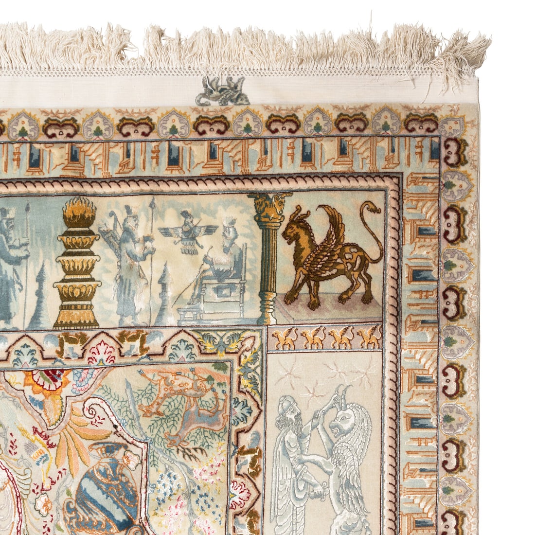 A Tabriz Pictorial Rug - 3