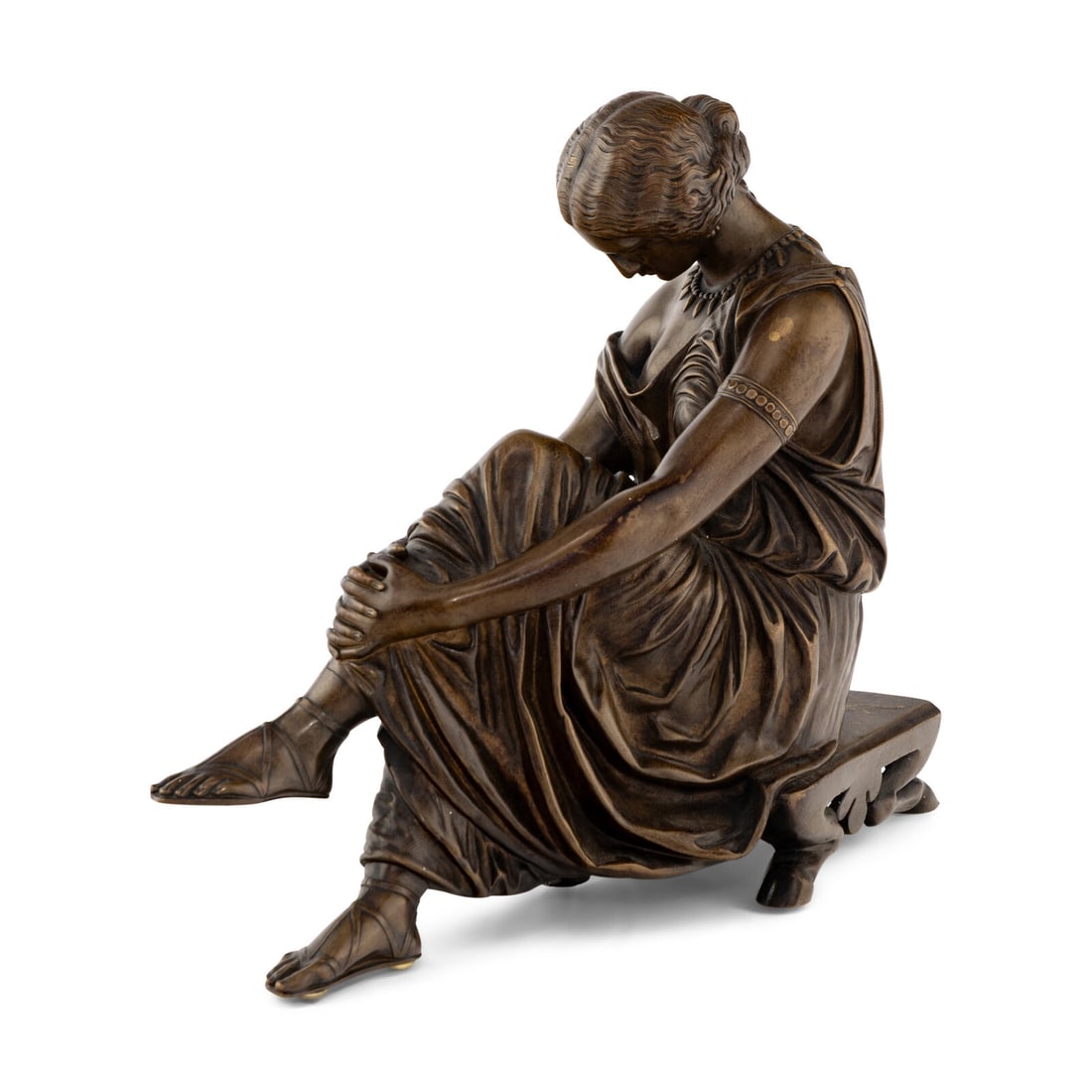 After Pierre Louis Frederic Sauvage (French, 1786 - 1857) Aphrodite: After Pierre Louis Frederic Sauvage (French, 1786 - 1857) Aphrodite bronze The base signed Susse Fres. and Reduction de F. Sauvage Height 16 1/2 x 7 x depth 4 inches. Property of a California Collecto