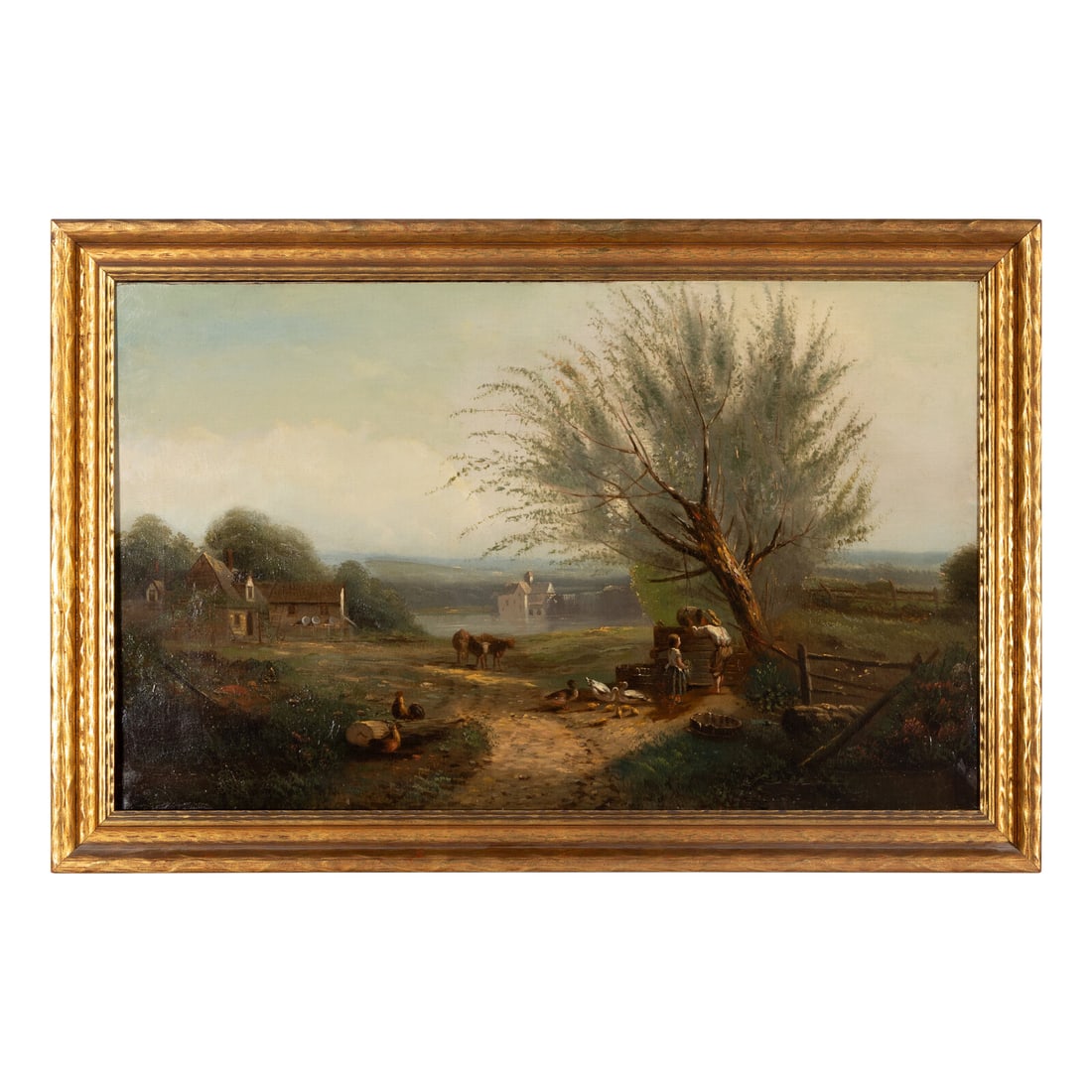 English School, Early 20th Century: English School, Early 20th Century Pastoral Landscape oil on canvas 22 x 36 inches. This lot is located in Chicago.