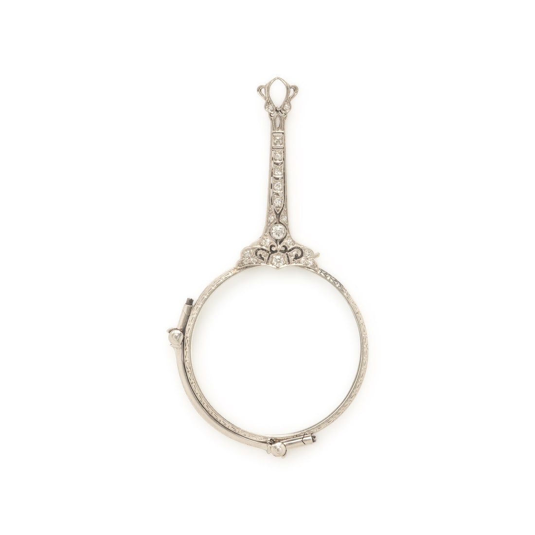 Platinum and Diamond Lorgnette - 2