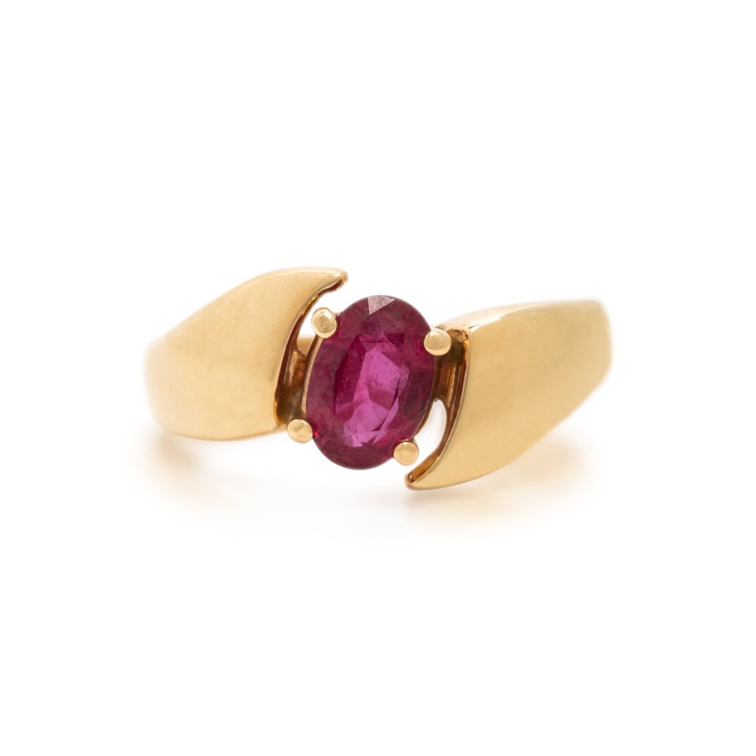 Ruby and Yellow Gold Ring (1 of 3)