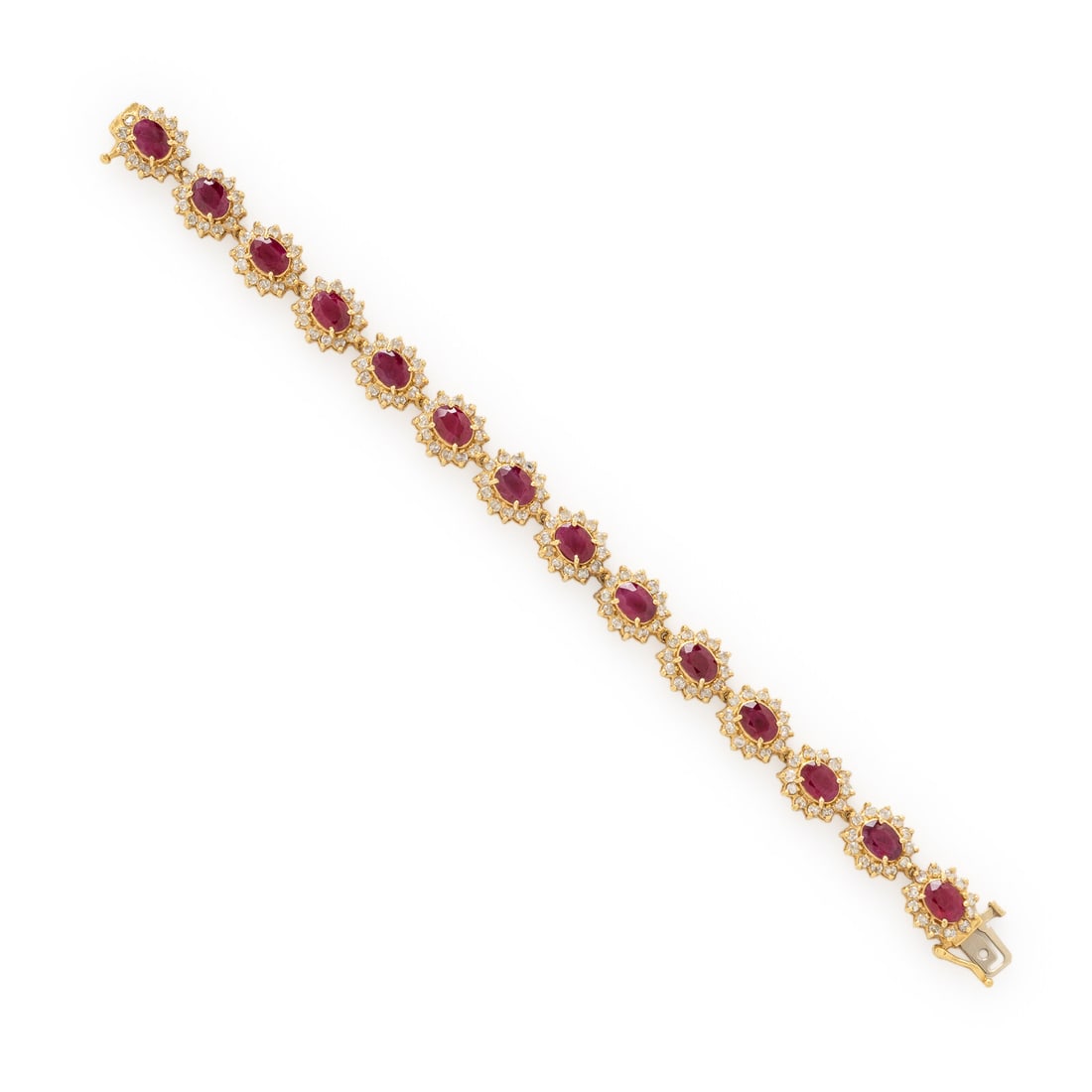 Ruby, Diamond, and Yellow Gold Bracelet - 2