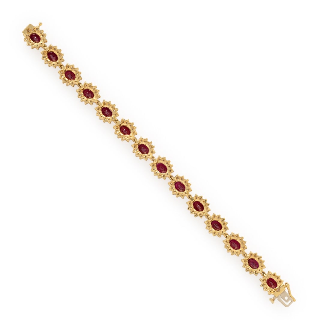 Ruby, Diamond, and Yellow Gold Bracelet - 3