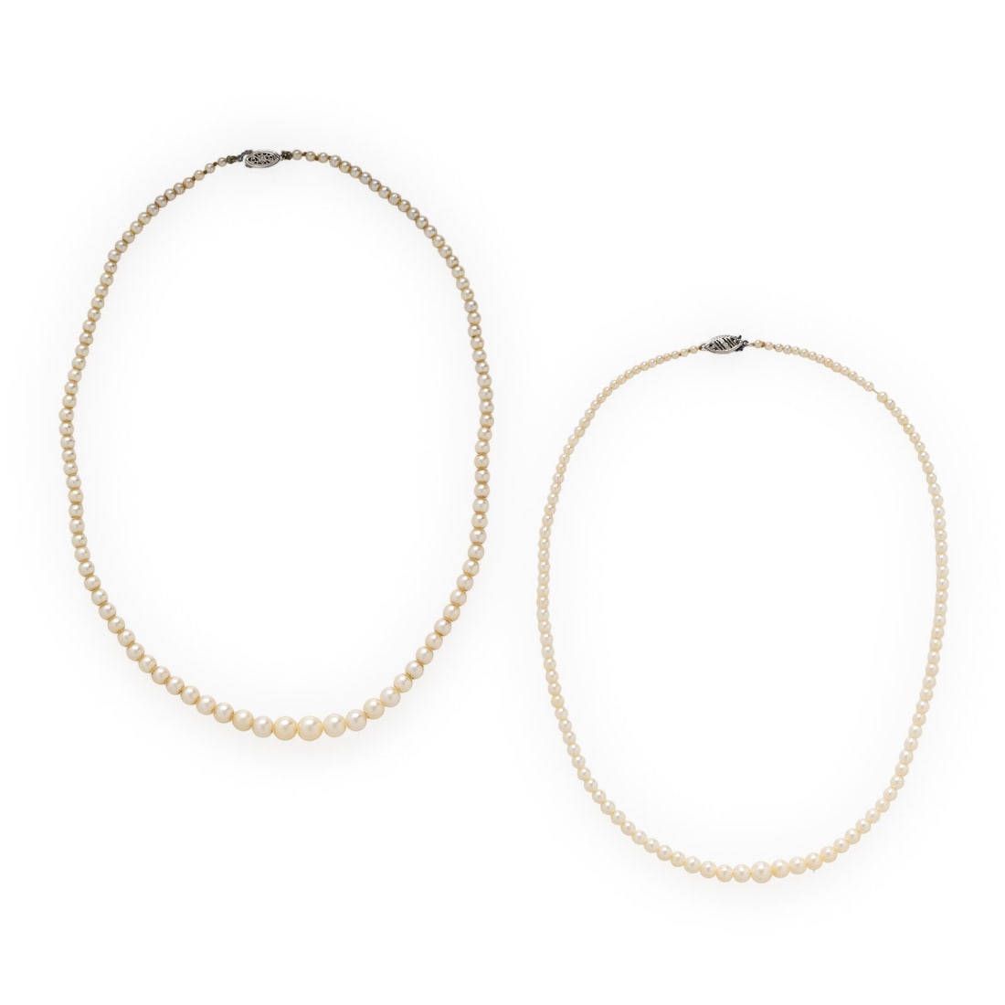 Two Cultured Pearl Necklaces (1 of 3)