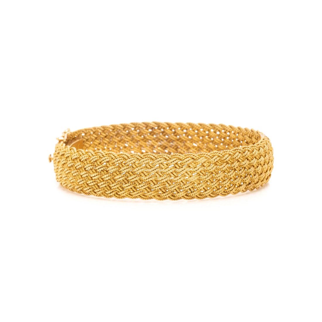 Yellow Gold Bangle Bracelet - 2