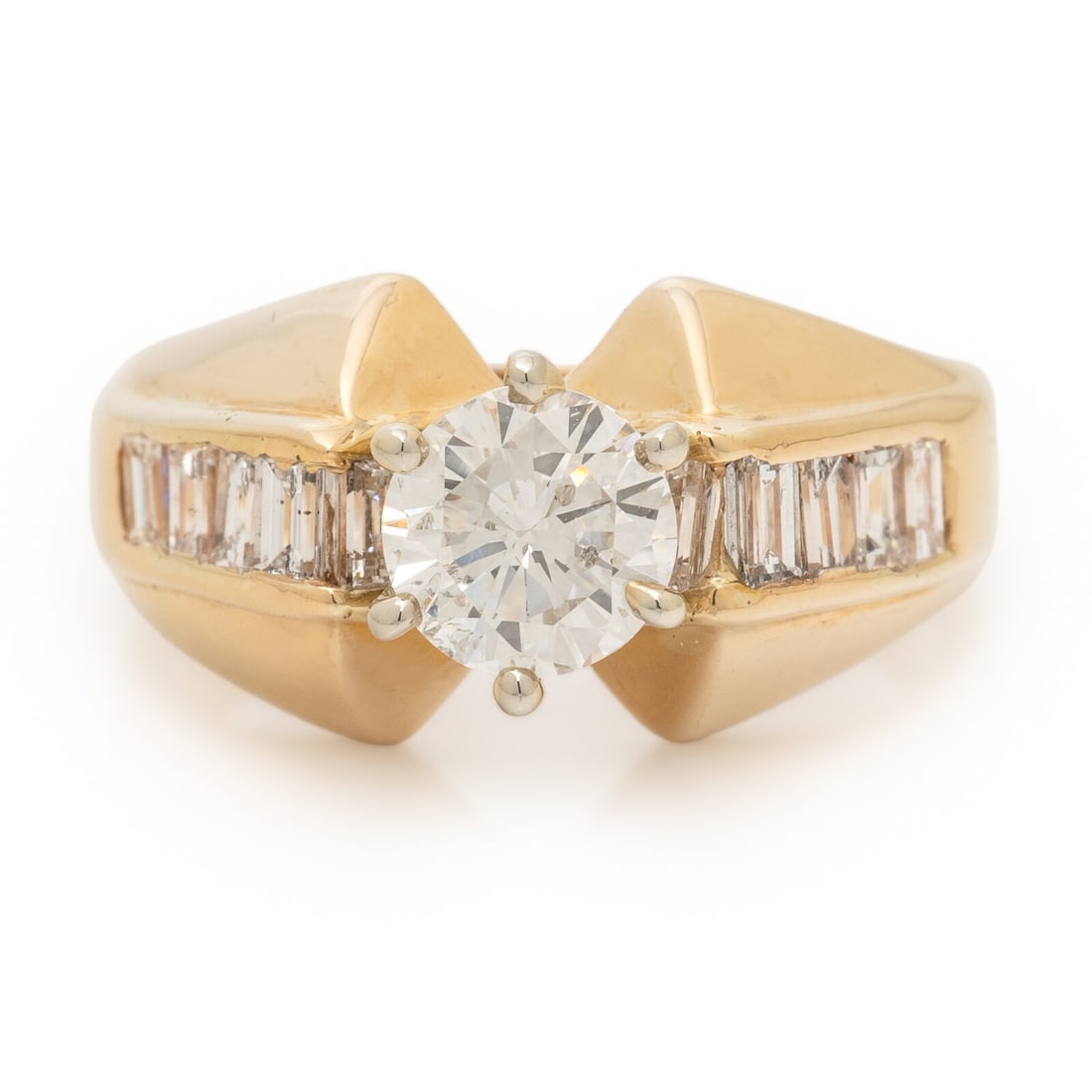 Diamond and Yellow Gold Ring (1 of 3)