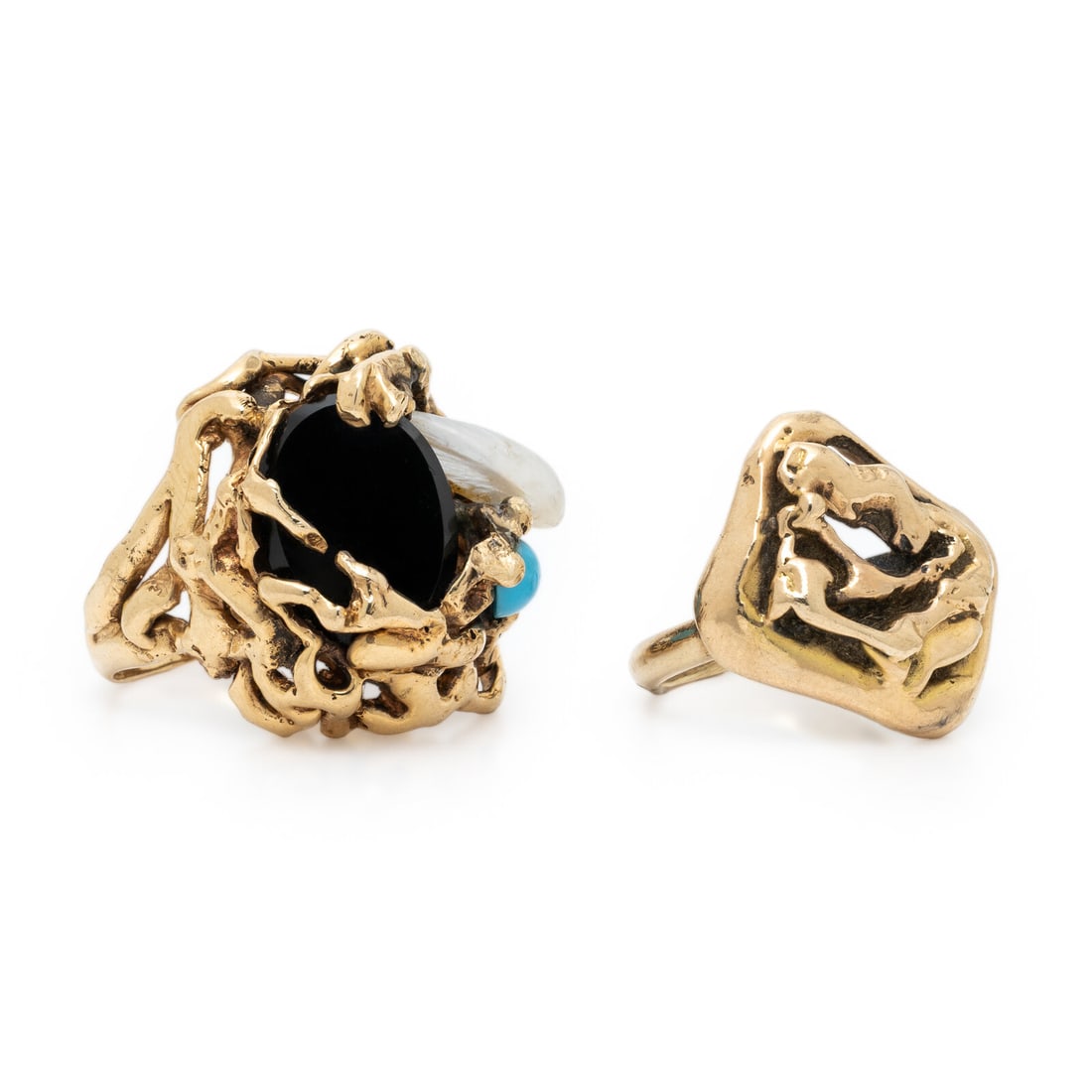 Two Yellow Gold Rings - 2