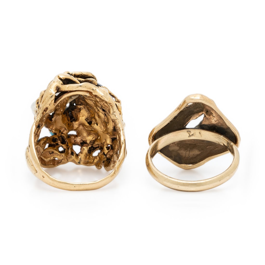 Two Yellow Gold Rings - 3