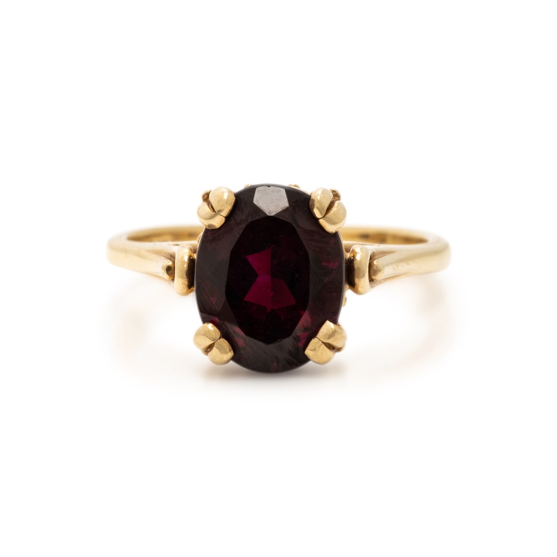 Garnet and Yellow Gold Ring (1 of 3)