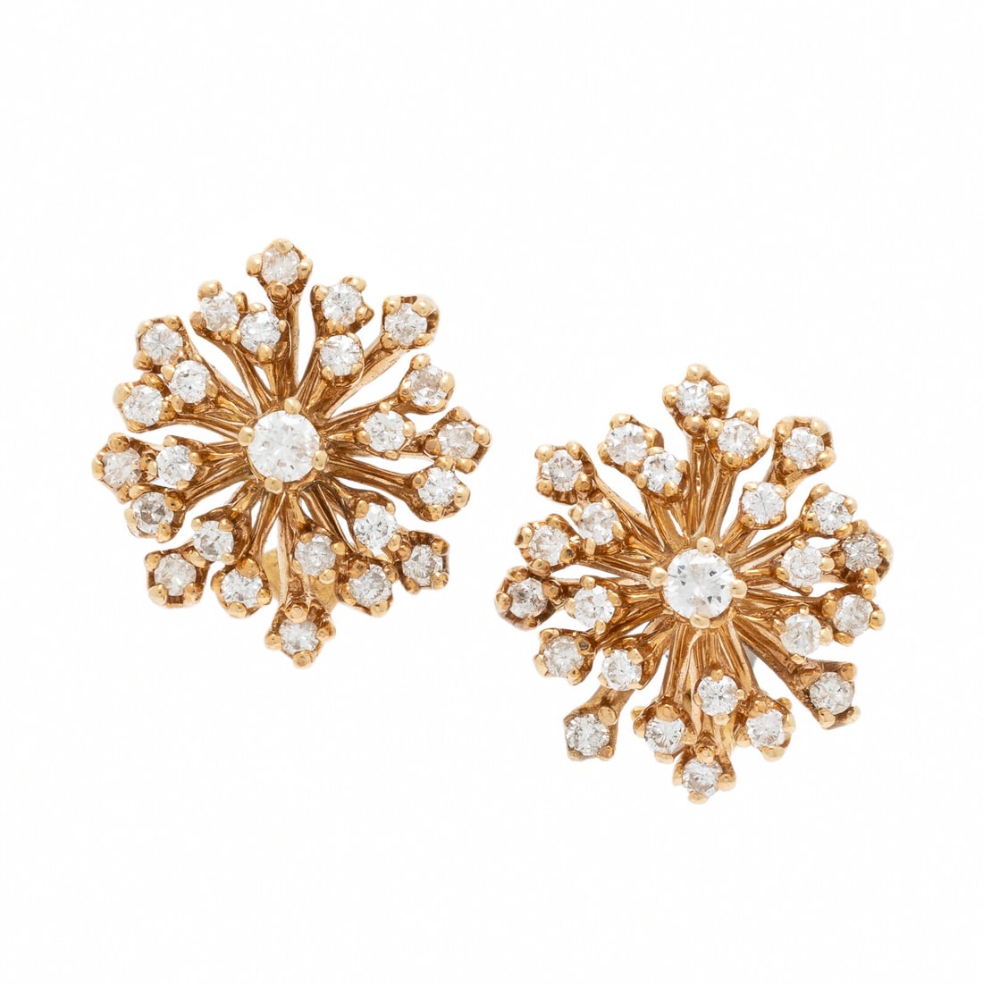 Diamond and Yellow Gold Earrings (1 of 2)