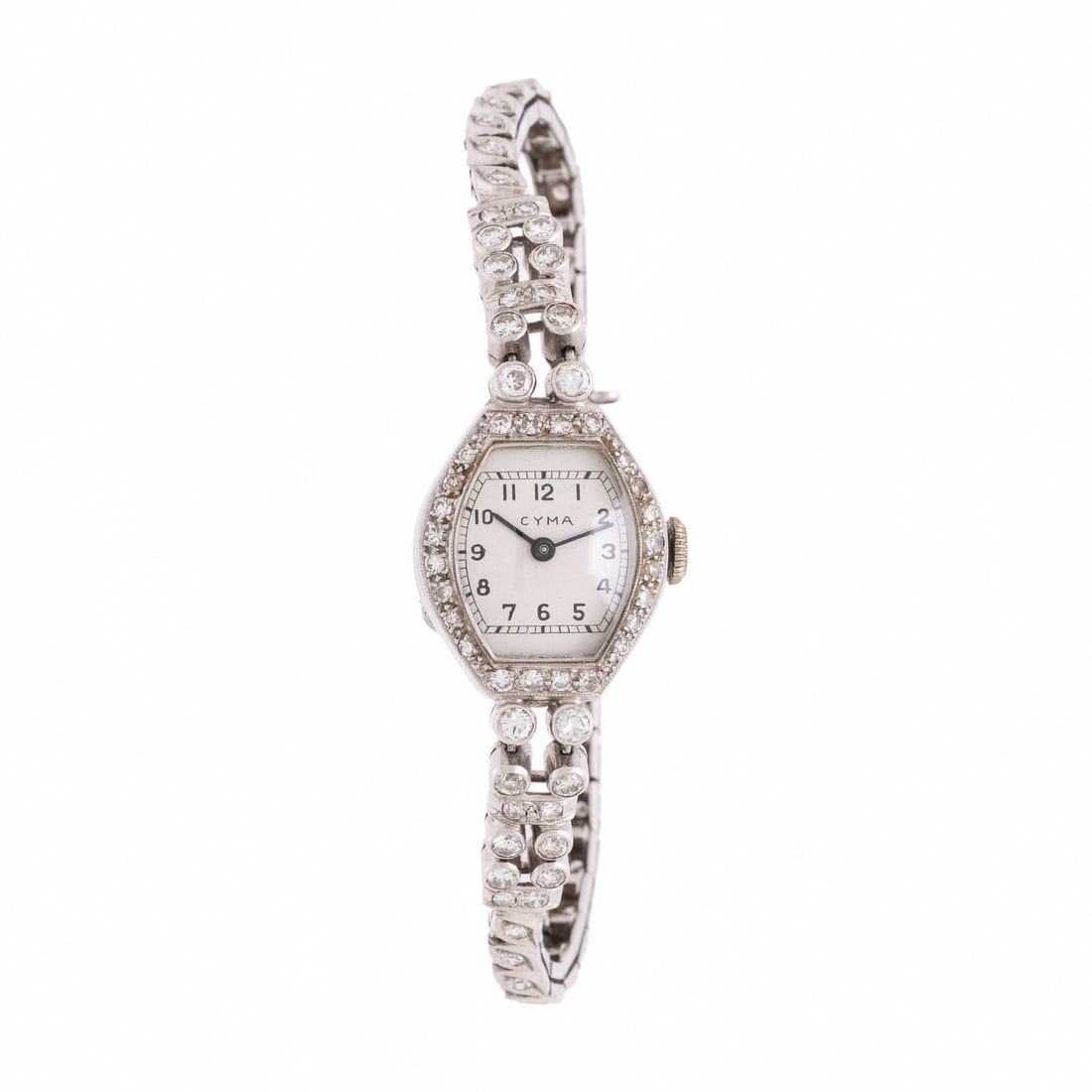 Cyma, Diamond and Platinum Watch (1 of 3)