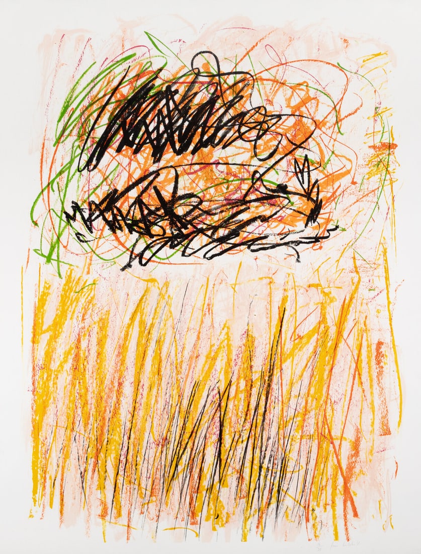 Joan Mitchell (American, 1925-1992) Flower I (from Bedford Series), 1981: Joan Mitchell (American, 1925-1992) Flower I (from Bedford Series), 1981 lithograph in colors signed and numbered 16/70 in pencil 42 3/4 x 32 1/2 in. This lot is located in Chicago. Literature: Tyler 