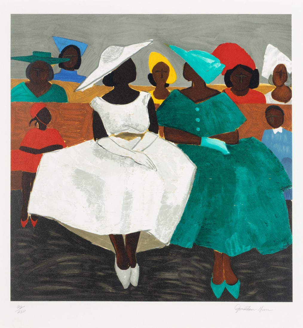 Jonathan Green (American, b. 1955) First Sunday, 1995 (1 of 3)