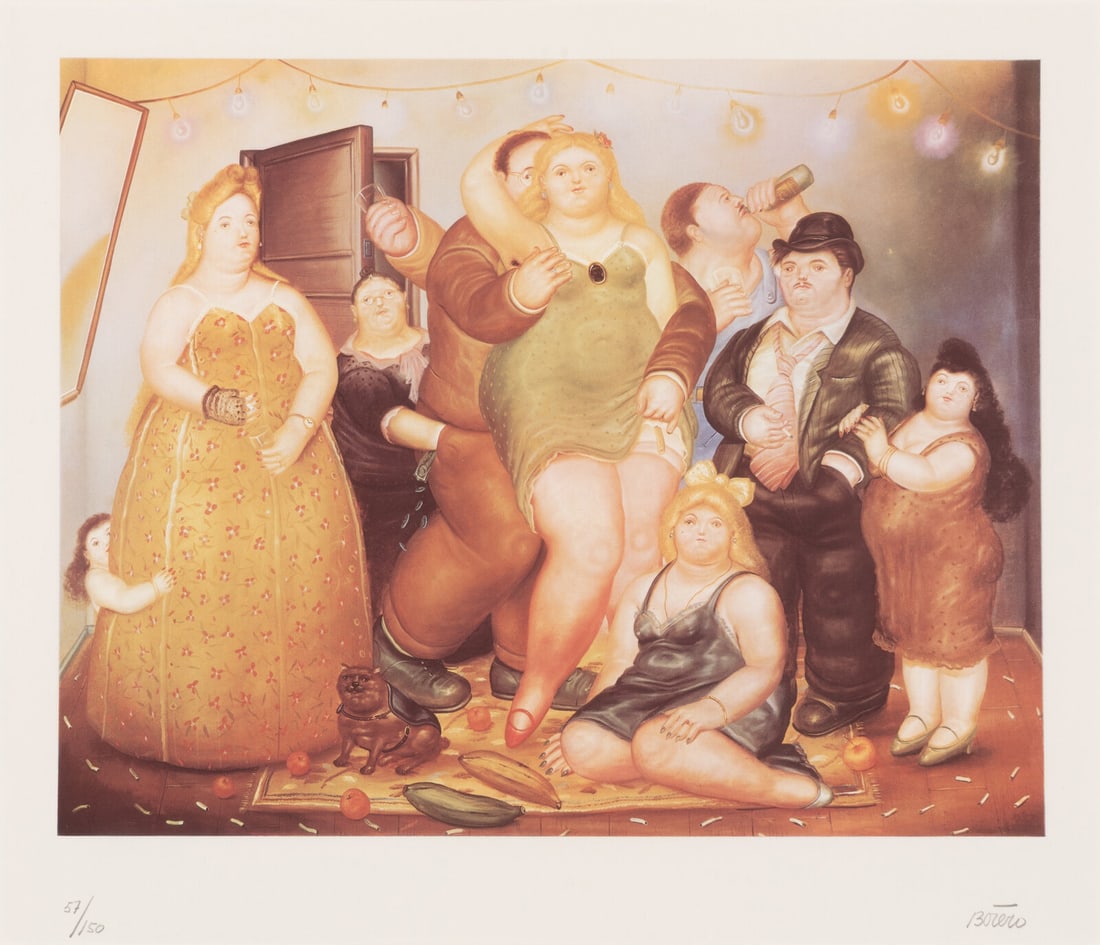 After Fernando Botero (Colombian, 1932-2023) La Maison de Raquel Vega (1 of 3)