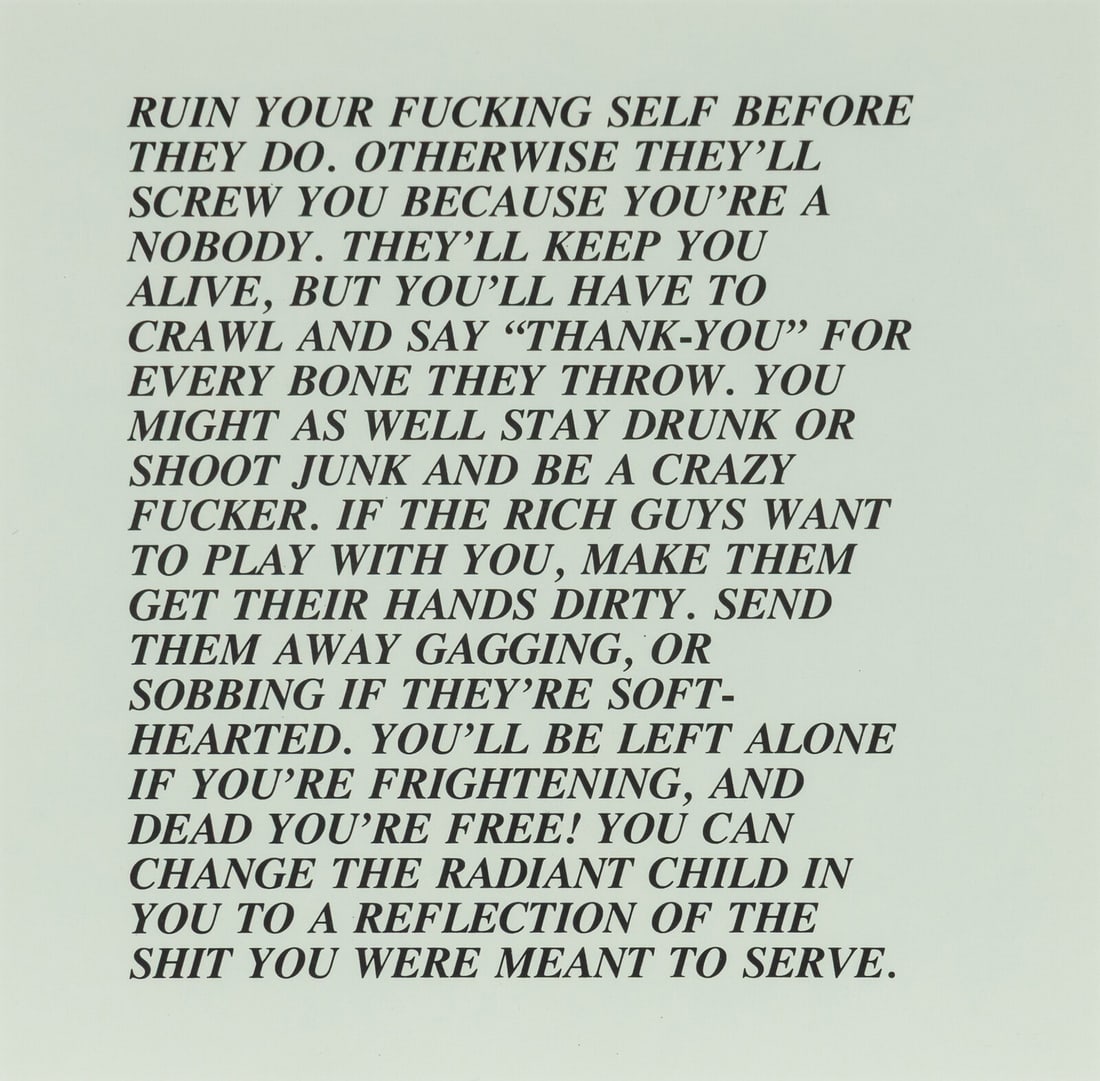Jenny Holzer (American, b. 1950) Inflammatory Essays (set of twelve), 1979-82 - 8