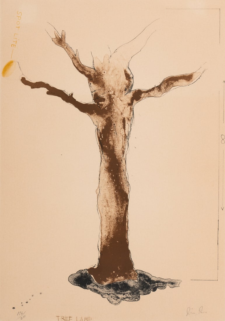 Jim Dine (American, b. 1935) Tree Lamp (from The Picture of Dorian Gray Edition B portfolio), 1968 (1 of 4)