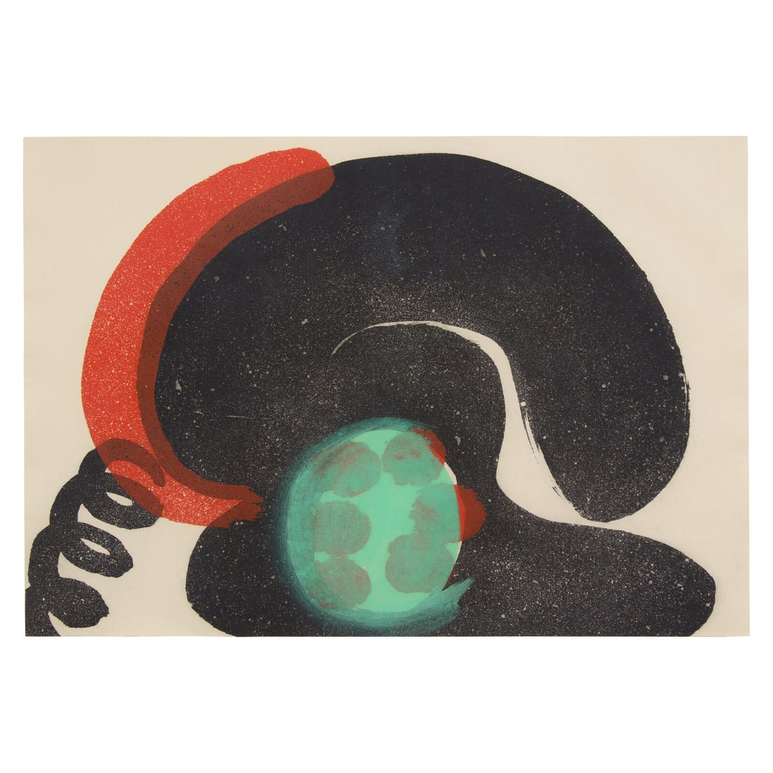 Howard Hodgkin (British, 1932-2017) In Touch/Checking In (from The Way We Live Now), 1990: Howard Hodgkin (British, 1932-2017) In Touch/Checking In (from The Way We Live Now), 1990 lift-ground etching and aquatint in colors with hand-coloring on Fabriano laid paper initialed, dated, and num