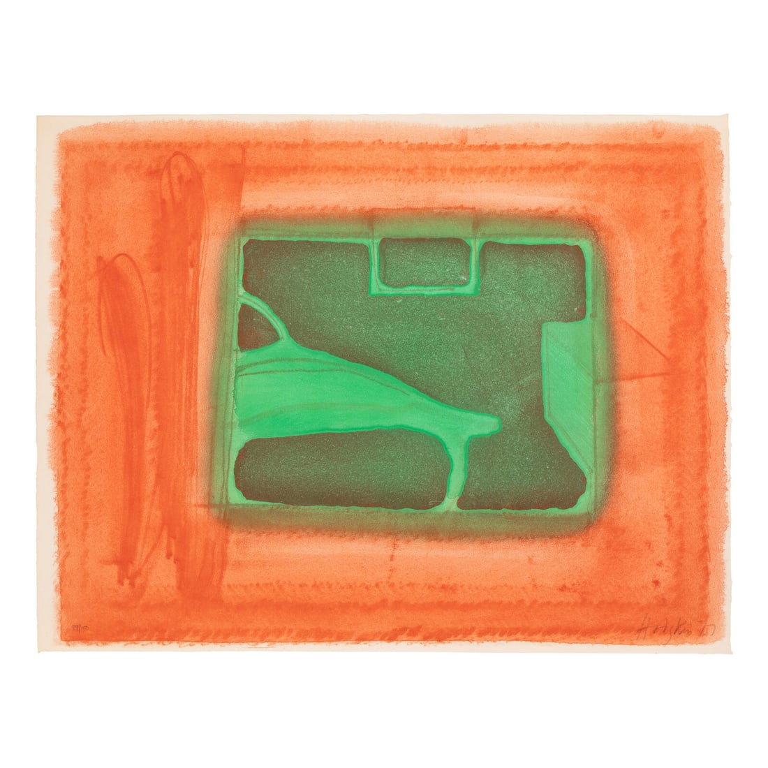 Howard Hodgkin (British, 1932-2017) A Furnished Room, 1977: Howard Hodgkin (British, 1932-2017) A Furnished Room, 1977 aquatint in colors signed, dated, and numbered 89/100 in pencil 20 1/2 x 26 1/4 in. Property from a Private Collection This lot is located in